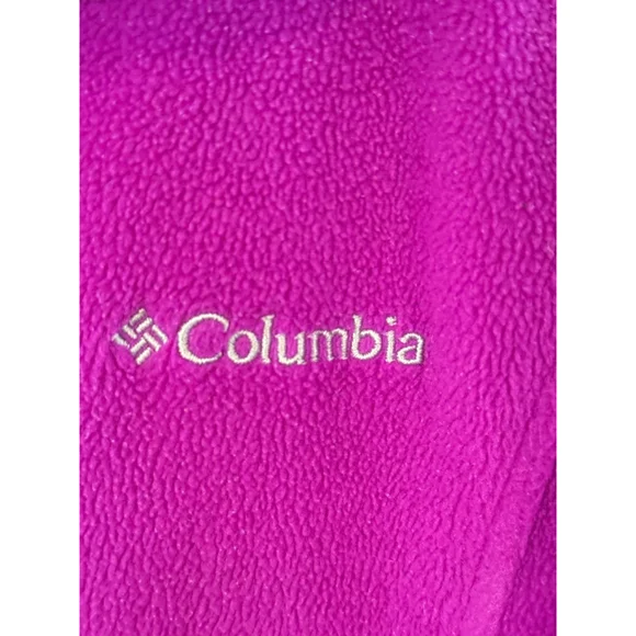 Columbia Pink Full Zip Fleece Jacket Women's Medium – Benton Springs Fast Trek S - Picture 3 of 4